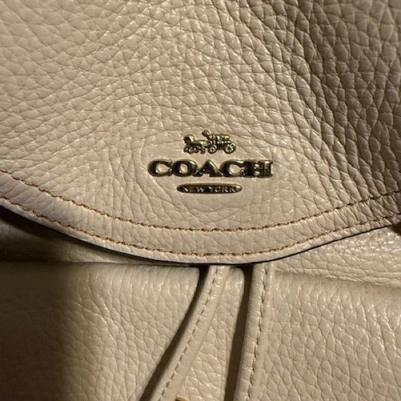 Coach Off-White Leather Backpack - Picture 2 of 3